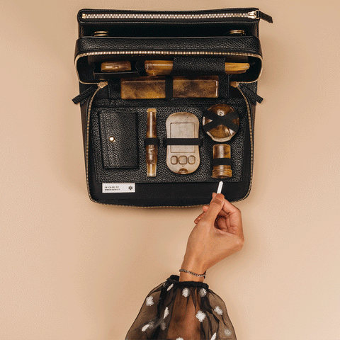 Diabetes handbag for Pumps CGMs Premium Italian Leather KYT